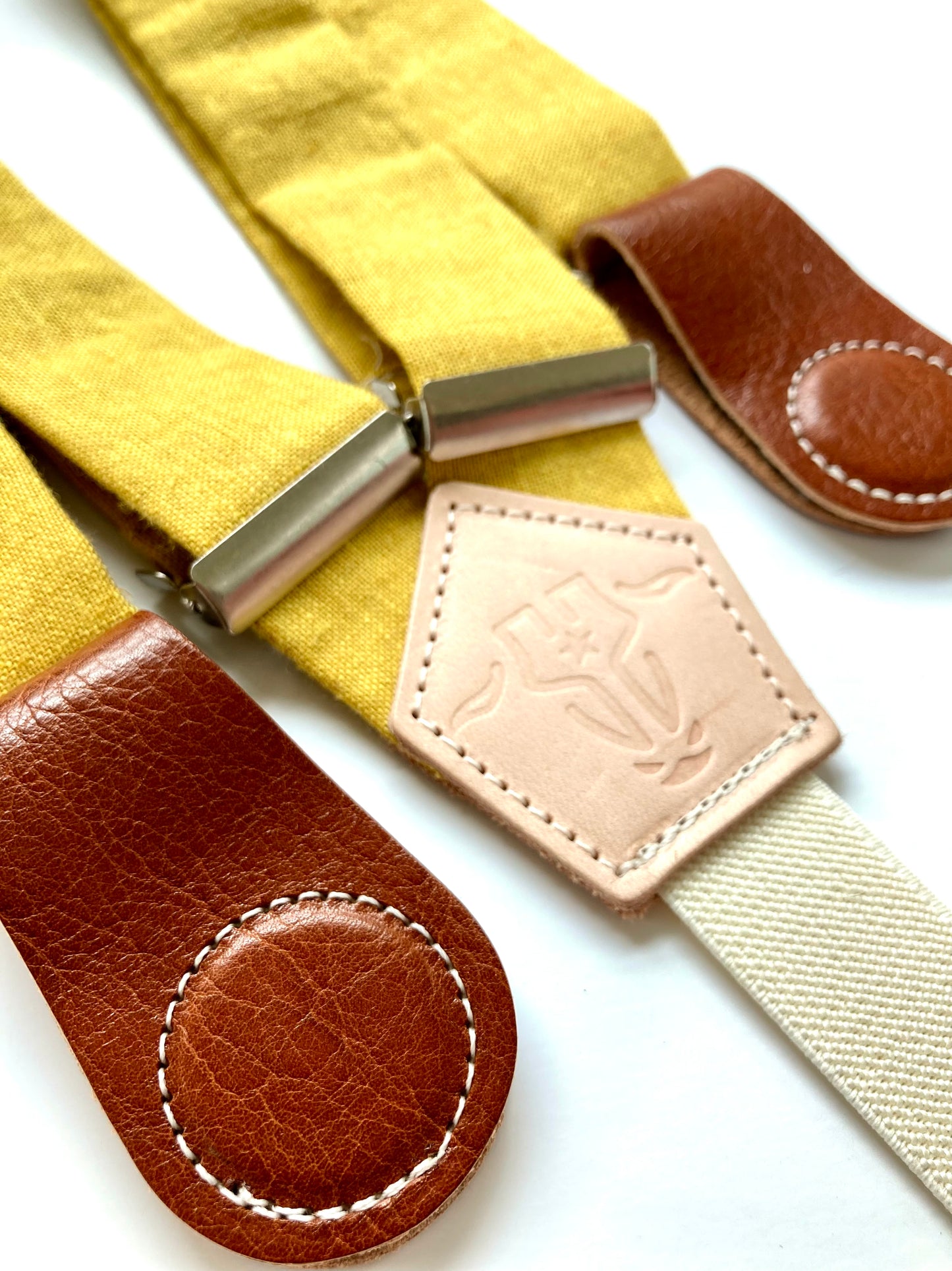 Women's Magnetic Clasp Linen Suspenders – Handmade Vintage-Inspired Fashion by Stratton Suspender Co.