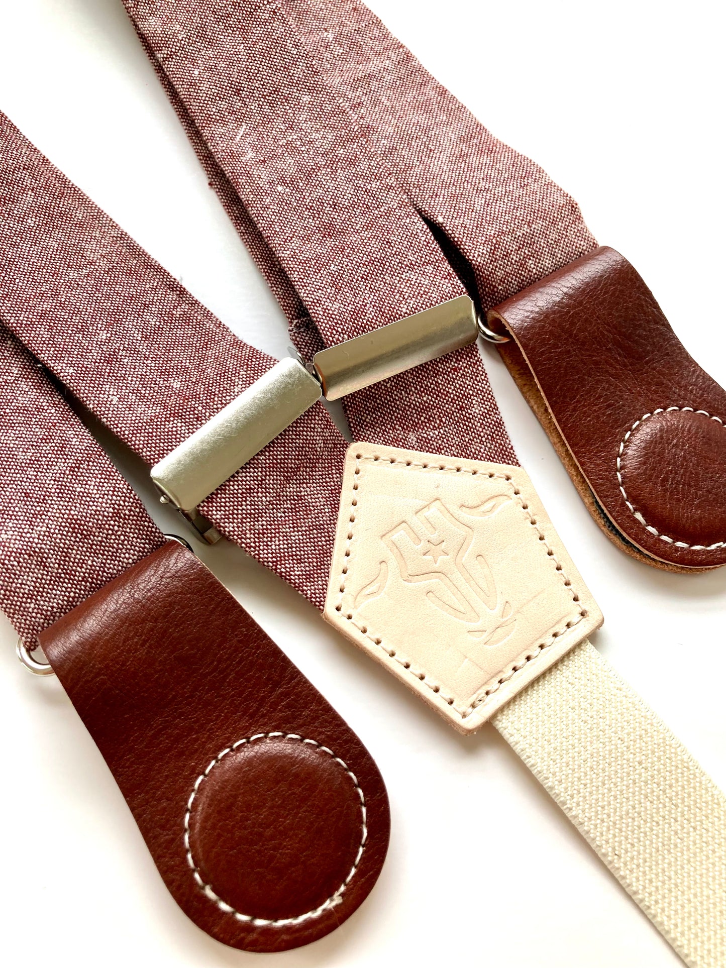 Women's Magnetic Clasp Linen Suspenders – Handmade Vintage-Inspired Fashion by Stratton Suspender Co.