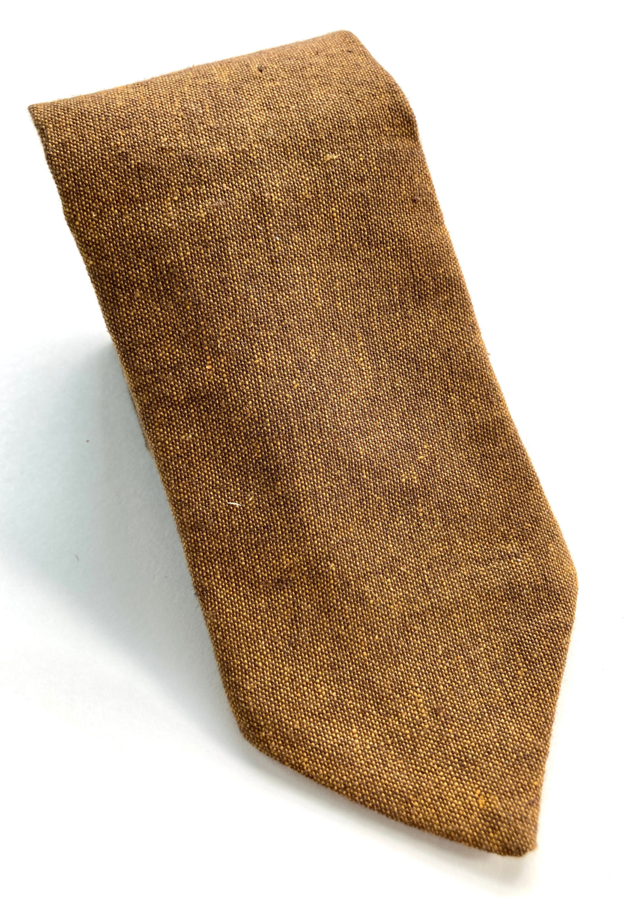 Copper Matching Linen Tie and Button-On Suspender Gift Set