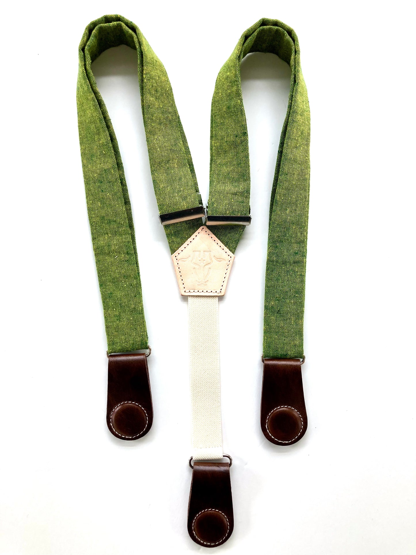 Women's Magnetic Clasp Linen Suspenders – Handmade Vintage-Inspired Fashion by Stratton Suspender Co.
