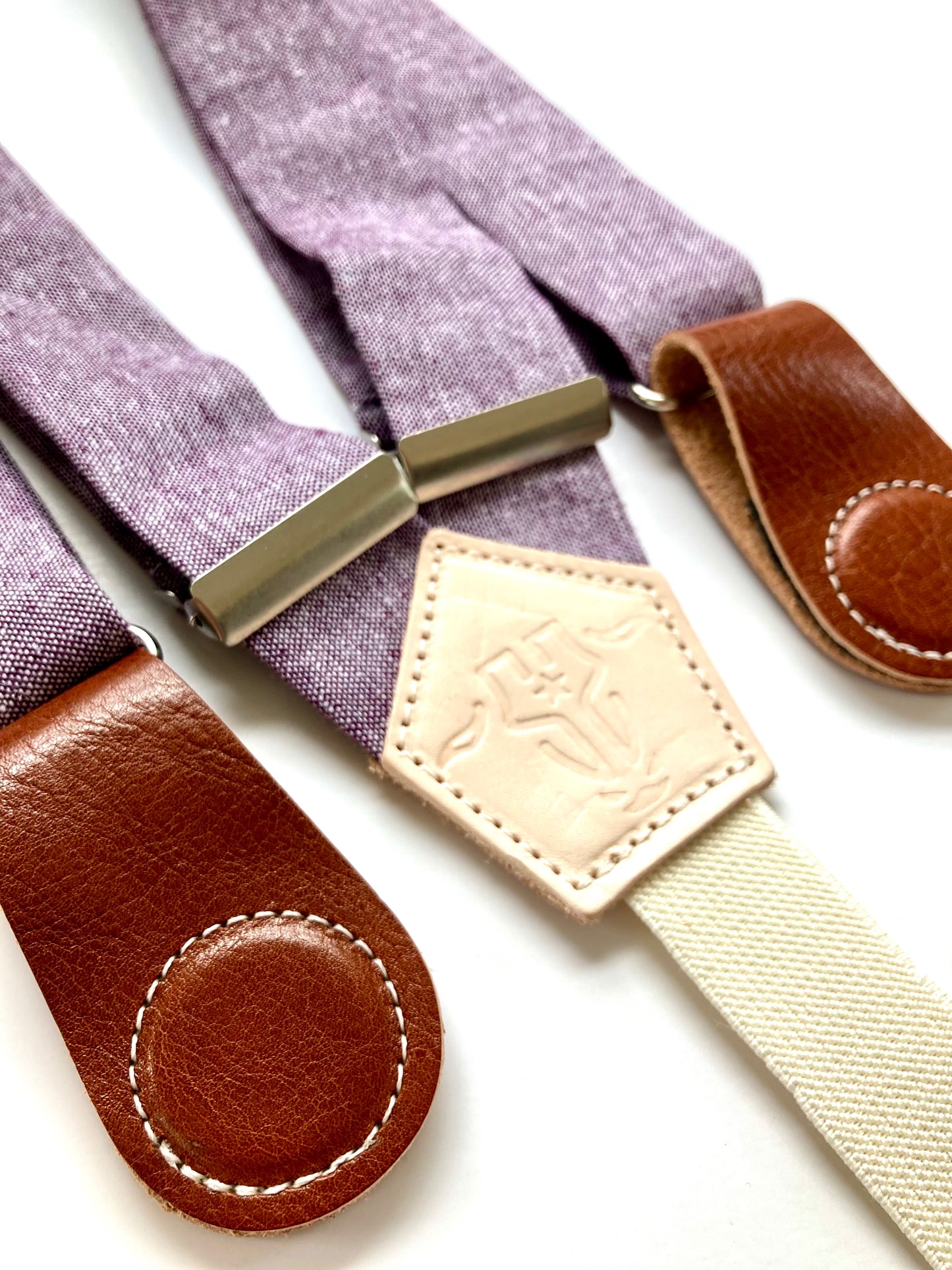 Women's Magnetic Clasp Linen Suspenders – Handmade Vintage-Inspired Fashion by Stratton Suspender Co.