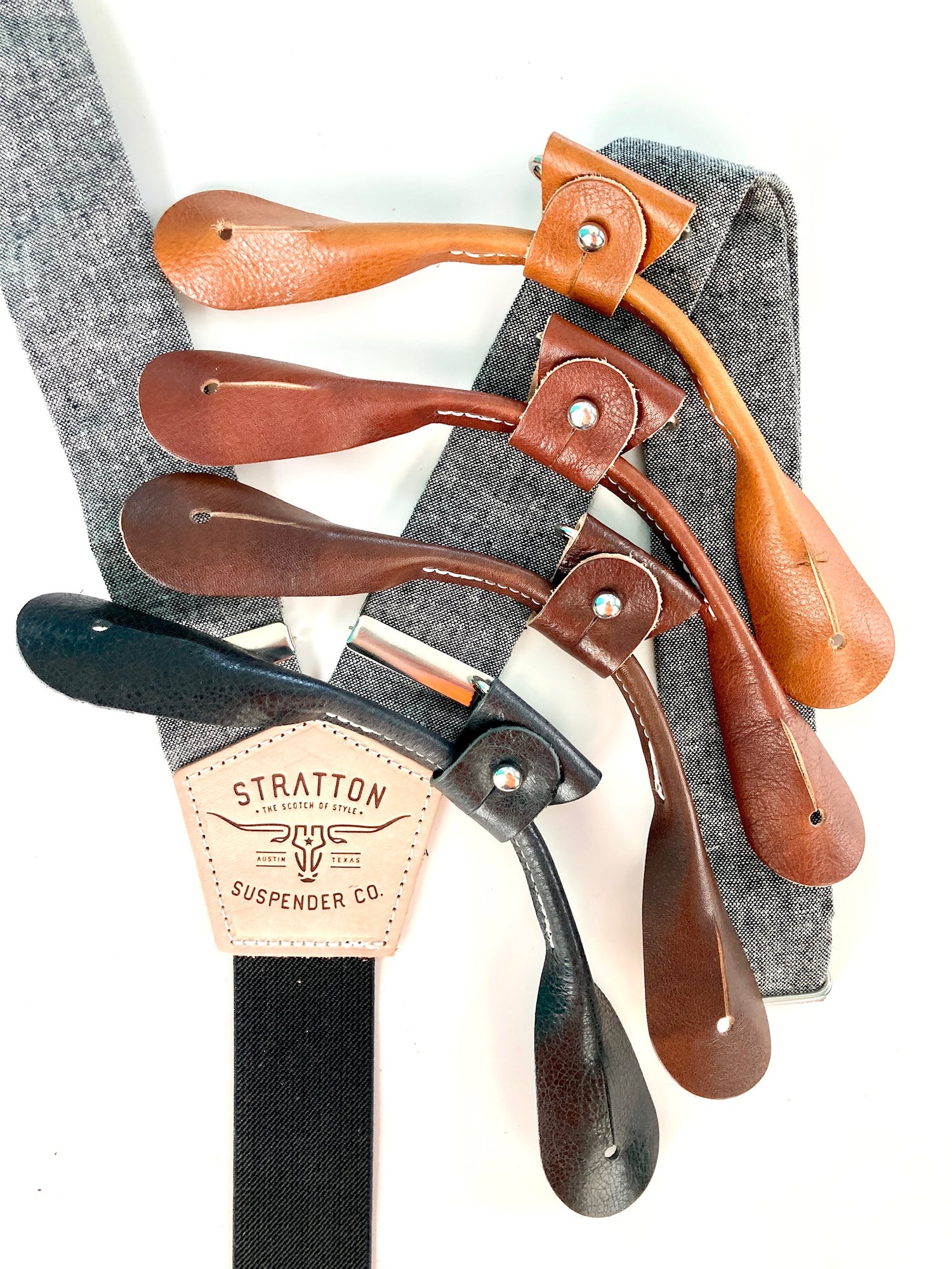 Stratton Suspenders with Classic Button On Attachments