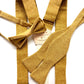 Marigold Yellow Linen Wedding Suspenders – Handmade Button-On Braces for Grooms & Groomsmen