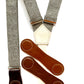 Women's Magnetic Clasp Linen Suspenders – Handmade Vintage-Inspired Fashion by Stratton Suspender Co.