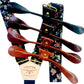 Black Floral Wedding Suspenders with Gold Hardware and Italian Leather Attachments – Vintage Linen for Grooms & Groomsmen. Perfect for Rustic, Boho, and Vintage Wedding Themes. Handcrafted in Texas by Stratton Suspender Co.