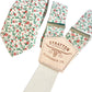 Limited Edition - Tangerine Orange and Emerald Green Floral Calico Floral Suspenders with Matching Tie and Handkerchief Set