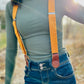 Women's Magnetic Clasp Linen Suspenders – Handmade Vintage-Inspired Fashion by Stratton Suspender Co.