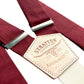 Close Up Red Wine Suspender Straps for Groomsmen for Wine Wedding Theme