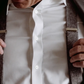 Formal Wedding Attire with Grey Wool Button-On Suspenders by Stratton Suspender Co. – Heritage American Menswear – Handmade in USA – Styled with White Dress Shirt and Grey Suit
