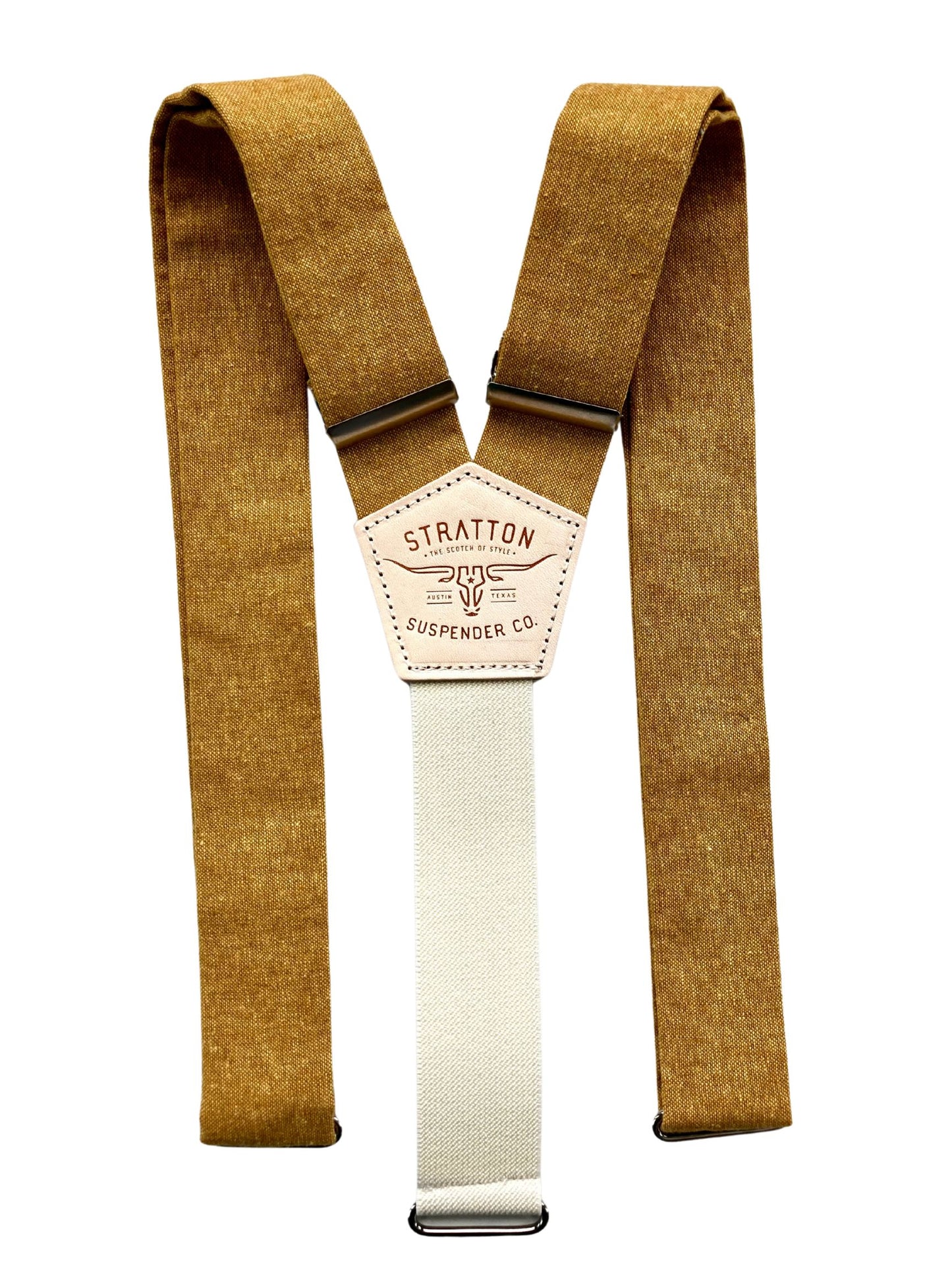 Marigold Yellow Linen Wedding Suspenders – Handmade Button-On Braces for Grooms & Groomsmen