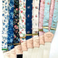 Vintage Floral Linen Wedding Suspenders with Gold Hardware – Button-On Braces for Rustic, Boho, and Vintage Weddings. Ideal Groomsmen Accessories.