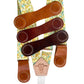 Yellow & Teal Floral Women’s Suspenders – Handmade Linen Suspenders with Magnetic Clasps | Spring, Summer & Fall Boho Accessory