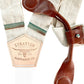 Beige Linen Magnetic Clasp Suspenders with Cognac Leather & Brass Hardware – Best Alternative to Clip-On Suspenders for Weddings, Groomsmen & Formalwear
