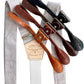 Dove gray linen button-on suspenders with premium leather tabs in four colors, handmade in Texas by Stratton Suspender Co. — formal braces for weddings, suits, and heritage menswear.