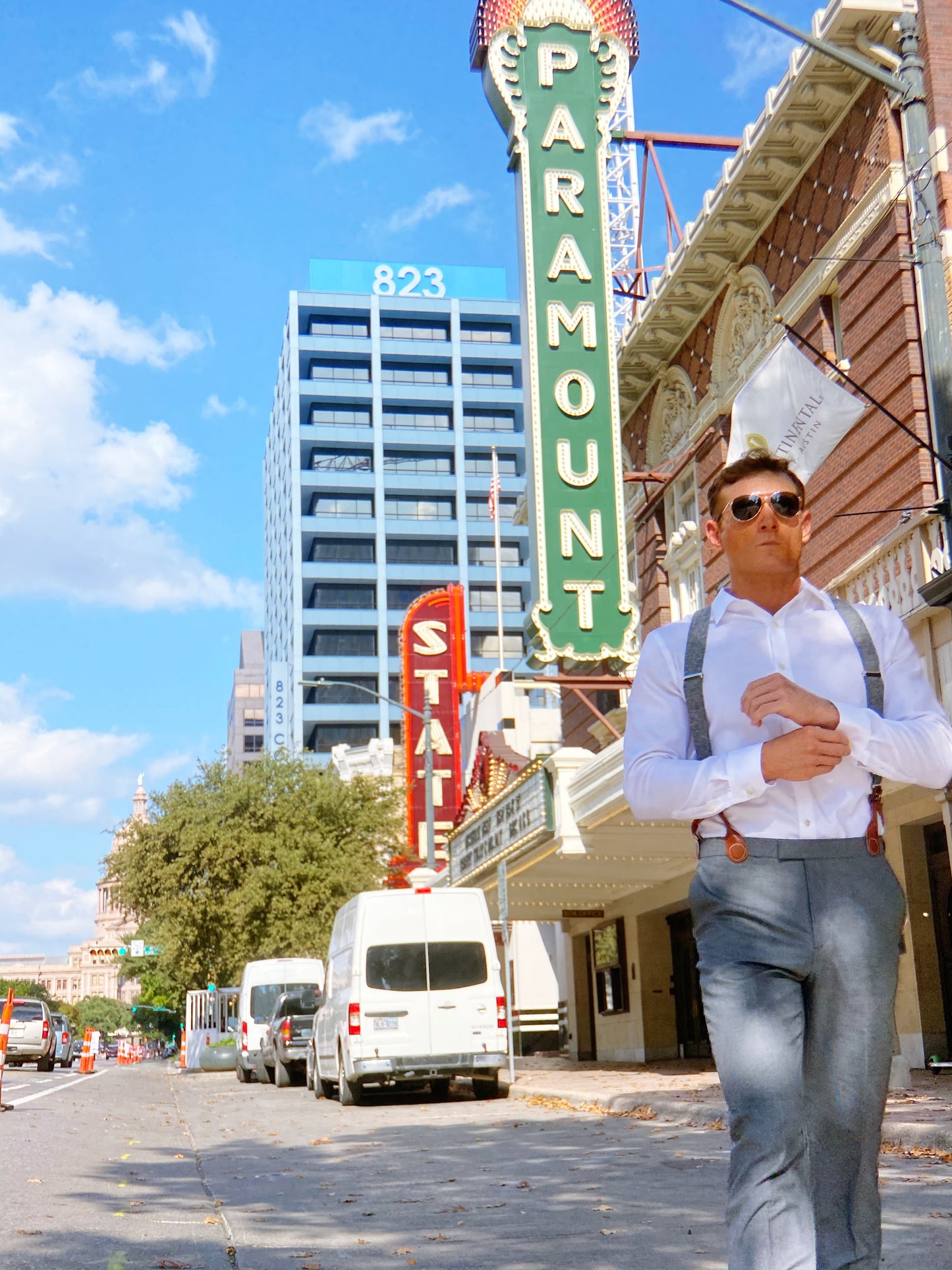 Formal Black Linen Suspenders with Leather Magnetic Clasps – Heritage American Menswear in Downtown Austin, Texas