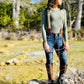 Women’s Kelly Green Linen Suspenders with Magnetic Clasps – Handmade in Texas | Bold Fall Accessory for Capsule Wardrobes