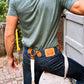 Ivory Beige Linen Magnetic Clasp Suspenders – Heritage American Style with Vintage Levi’s – Austin Texas Menswear