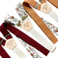 Red Wine Burgundy, Sage Green, Terracotta, and Burnt Orange Wedding Suspenders – Handmade Button-On Braces for Grooms and Groomsmen by Stratton Suspender Co.