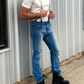 Stratton Suspender Co. Button-On Suspenders – Styled with Heavyweight Vintage T-Shirt, Levi’s Jeans, and Black Boots – Heritage American Menswear