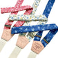 Stratton Suspender Co. Limited Edition Cherry Red, Cornflower and Marigold, and French Blue with French Blue Floral Strap Sets | Heritage American Menswear