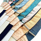Spring/Summer linen wedding suspenders collection featuring Turquoise Blue, Baby Blue, Pastel Pink, Peacock, Taupe, Pastel Blue, Tan, Dove Gray, Pastel Orange, and Nautical Blue. Perfect for groomsmen, beach weddings, and vintage menswear. Handmade in USA.