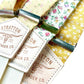 Victorian American Floral Wedding Suspenders Collection – Butter Yellow Antique Floral, Rose Garden Floral, and Marigold Cotton Floral Print – Handcrafted Button-On Braces by Stratton Suspender Co.