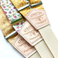 Victorian American Floral Wedding Suspenders – Marigold and White Cotton Floral, Rose Garden Floral, and Butter Yellow Antique Floral – Handcrafted Button-On Braces by Stratton Suspender Co.