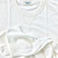 Vintage 1940s Heavyweight T-Shirt in White by Stratton Suspender Co. A heritage-inspired heavyweight cotton tee featuring a ribbed collar, reinforced V-gusset stitching, and a textured knit for classic workwear durability and timeless American menswear styling.
