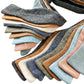 Vintage-style self-tie linen bow ties in trending wedding colors including powder blue, dusty blue, dusty rose, beige, black, olive, and burnt orange. Perfect for groomsmen, formalwear, and rustic or boho weddings.