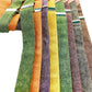 Women's Magnetic Clasp Suspender Straps by Stratton Suspender Co. in Fall Color Palette – Kelly Green, Tangerine Orange, Purple, Mustard Yellow, Chartreuse Green, Rust, Moss Green, and Nutmeg. Handmade in Texas with vintage-inspired style and modern convenience.